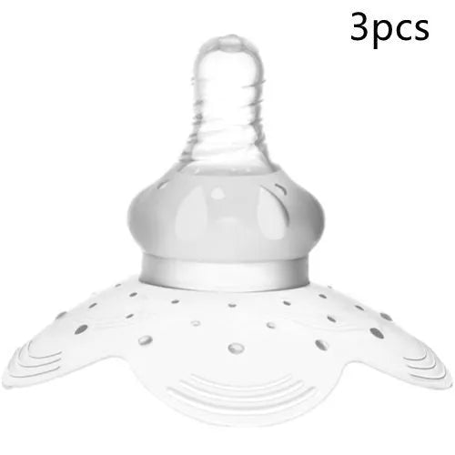 Nipple protector for breastfeeding mothers in petals or transparent colour