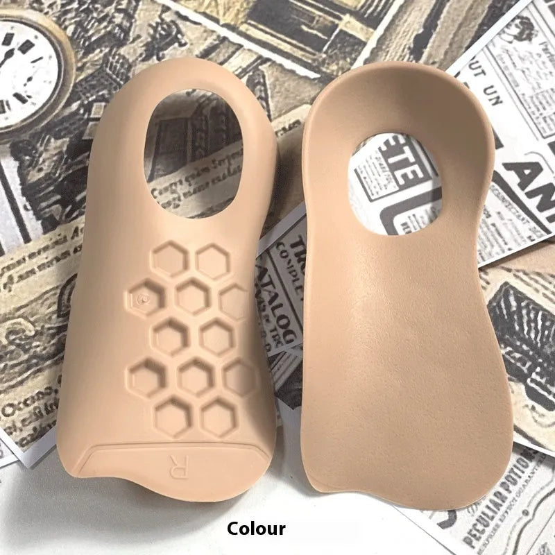 TPR arch support insole with varus correction in white, black and skin colour options
