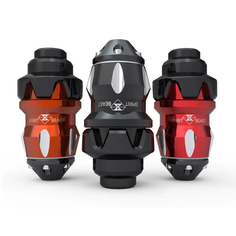 Set of aluminium alloy electric motorcycle modification accessories in black and black red
