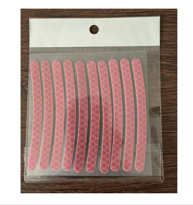Twenty arc-shaped PVC reflective stickers for car wheel hub application in selected colour