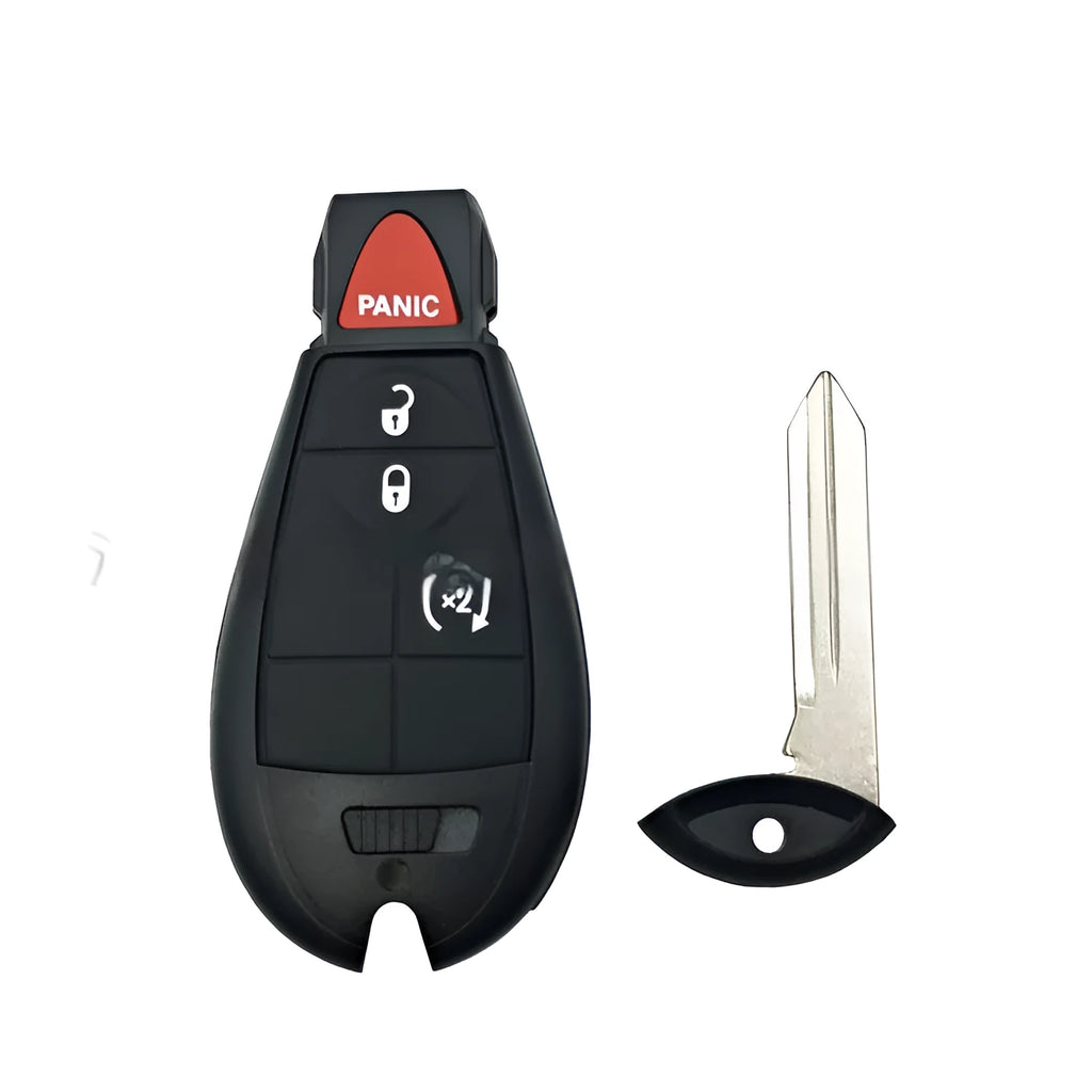Dodge Chrysler key shell replacement case with ABS brass construction, dimensions 85mm by 42mm by 15mm