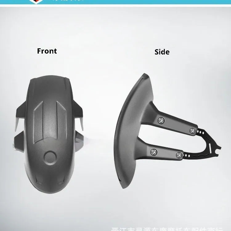 Black universal motorcycle modification lengthened rear mudguard fender