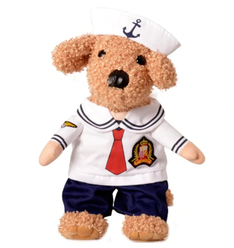 Fashion minimalist cat dog pet clothing sailor costume polyester role play outfit in Sailor colour