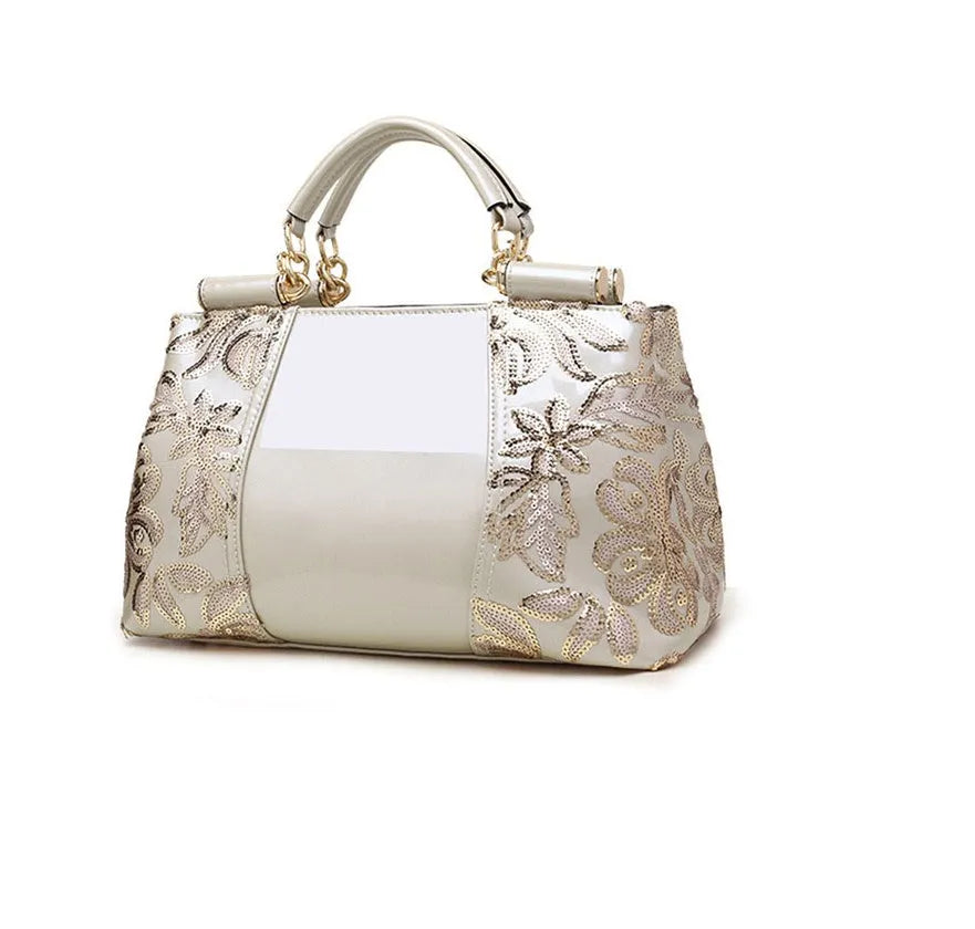 Simple PU shoulder handbag for women in Rainbow Magic colour options including Black, Gold, Red, Sapphire, Wine red.