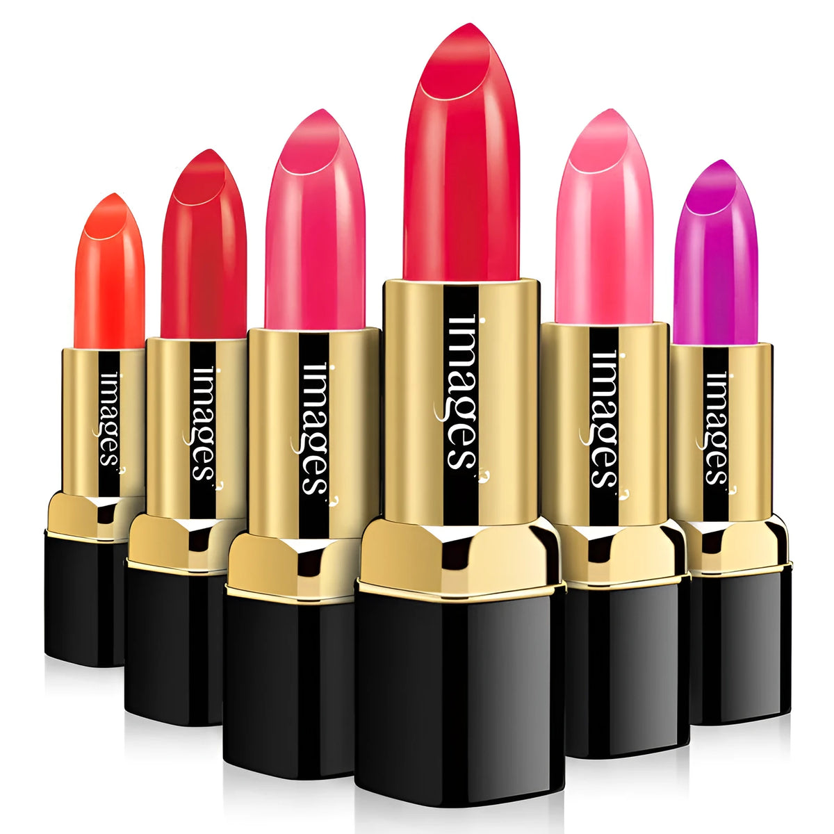 Moisturising lipstick lip gloss with beeswax and Vitamin E in Coral Red shade, 3.8g stick