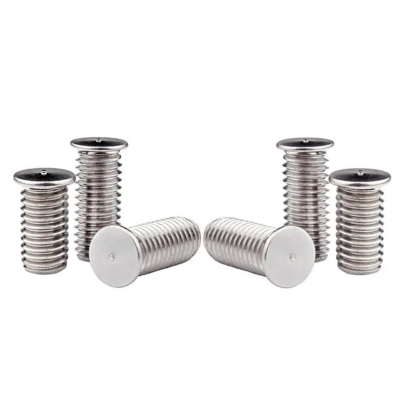 Household portable 304 stainless steel welding screw with whitened finish, M3 to M8 sizes