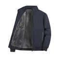 Men's winter cotton coat in black, thickening oversized design with polyester fibre filling, size M to 8XL
