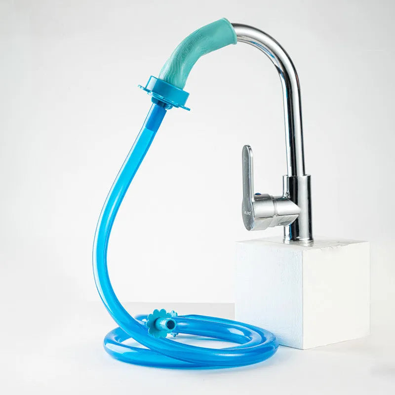 Silicone universal connector shower pipe in modern simplicity style with OPP bag