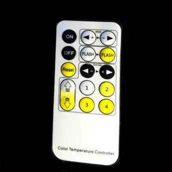 Knot 2 3D optical illusion LED lamp hologram with remote control and touch operation on a table