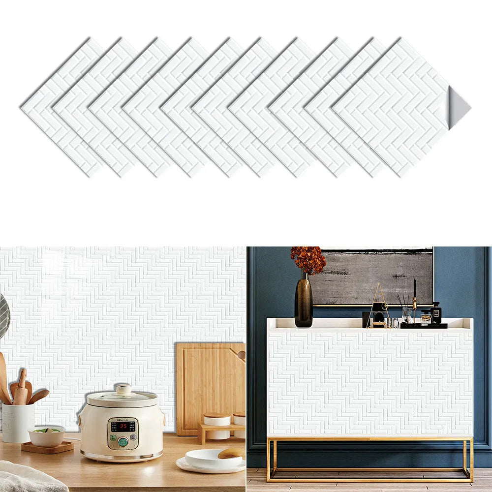 Removable PVC wall stickers in MZ-2-341 colour, 10x10cm and 15x15cm, pack of 10 for home decor
