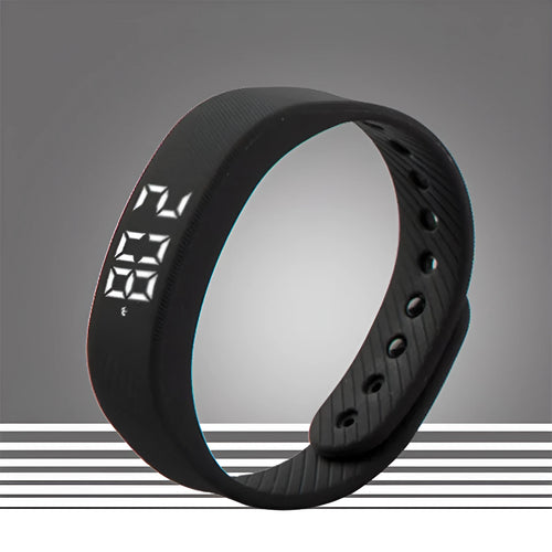 3D smart sports pedometer bracelet with 1.8 inch screen and food grade silicone wristband on wrist