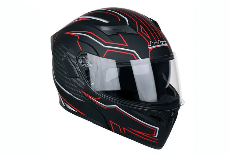 Motorcycle racing helmet with plastic shell, adjustable 55-63cm fit, 38x27cm, in black, blue, green, red, or yellow
