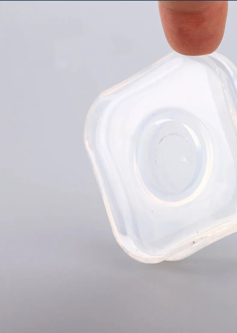 Transparent silicone nano gel adhesive pads for phone mounting in square and circular shapes