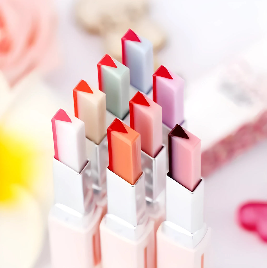 Double Gradient Lipstick full size 2.7g long-lasting lip colour, one piece, models 01-08