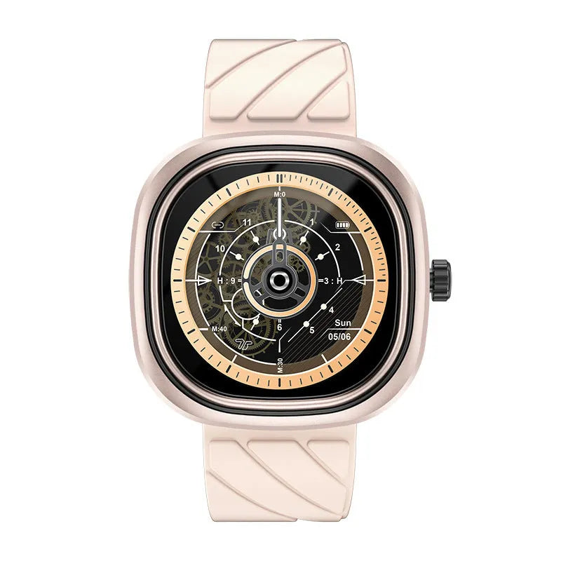 Fashion Bluetooth smart bracelet sports watch with colour touch screen on a silicone wristband.