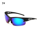 Cycling sunglasses with black frame and grey polarised UV400 lens