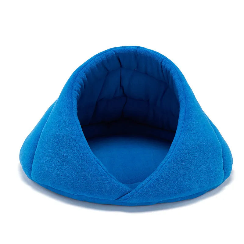 Polar fleece pet mat cage bed for cat or dog in fruit green colour with raised sides