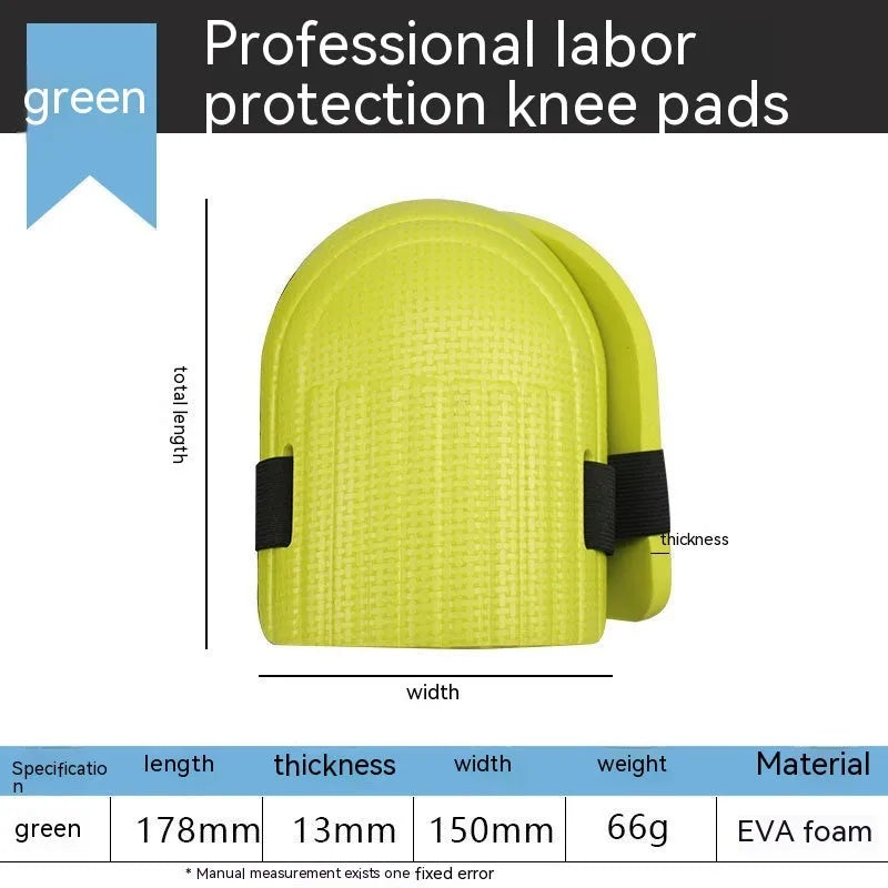 Pair of EVA foam kneepads with 11mm thickness for auto repair and construction work