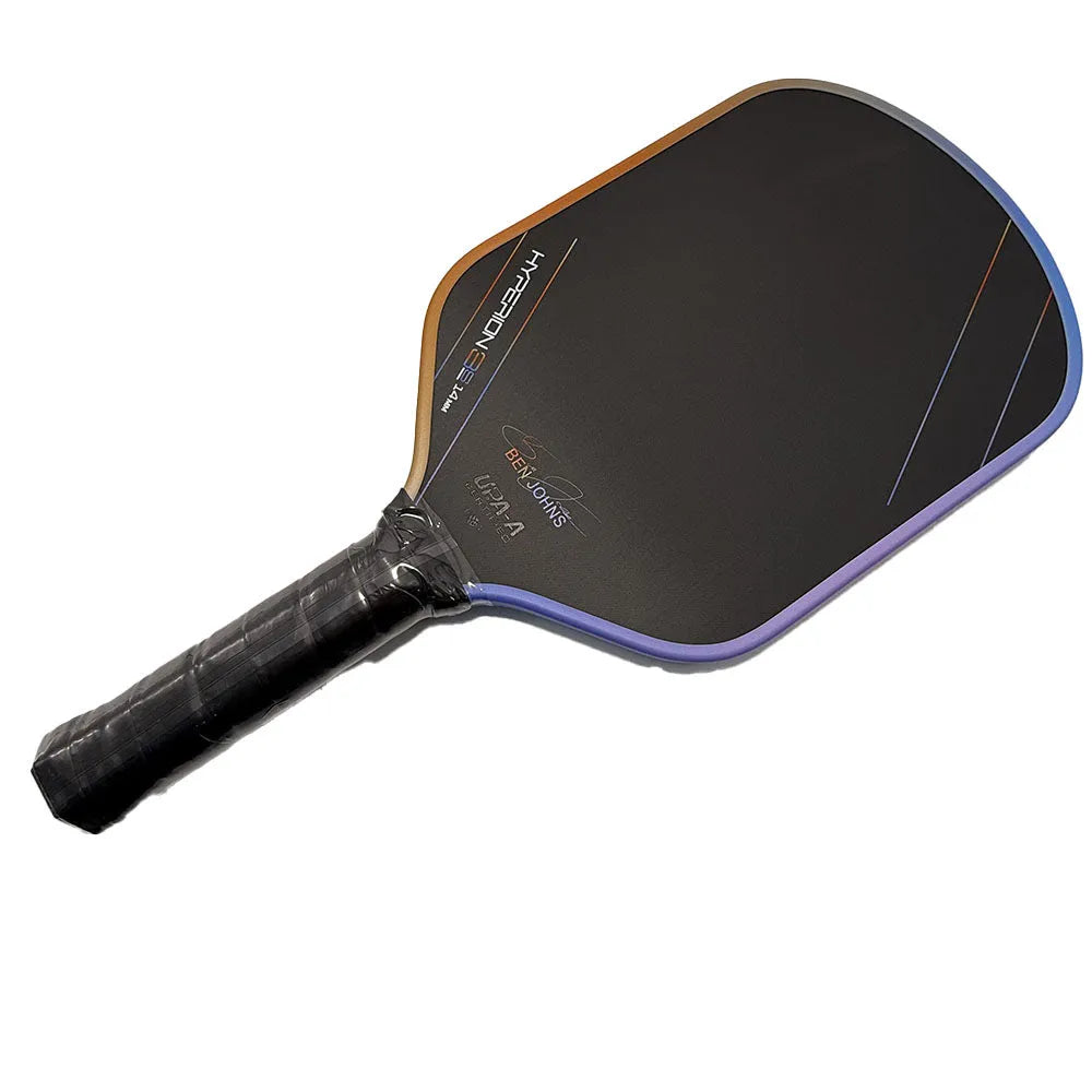 Aurora Multicolor Hyperion 3S pickleball racket with carbon fibre matte finish.