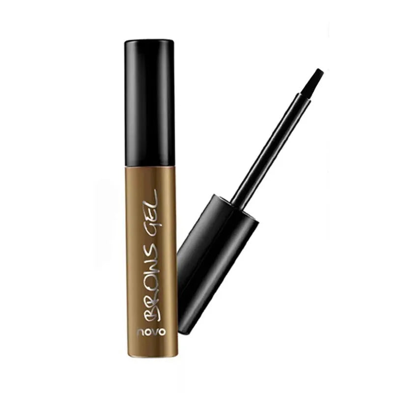 6g peel-off eyebrow tint gel tube with flat brush, available in Brown, Dark Brown and Gray Black