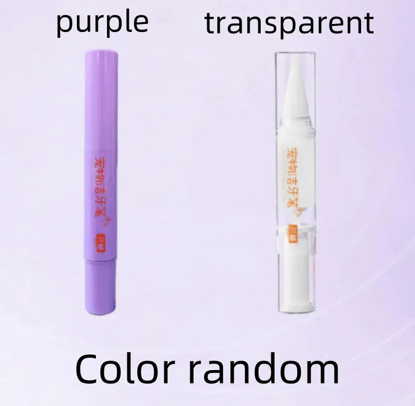 Pet toothbrush pen with 5ml cleaning formula for dog and cat dental care
