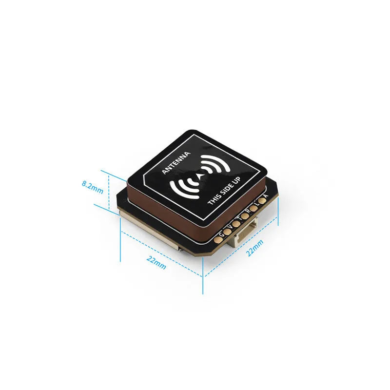 Gepp M10 Series GPS chip board with u-blox M10 specification and onboard load indicator, plastic, colour box.