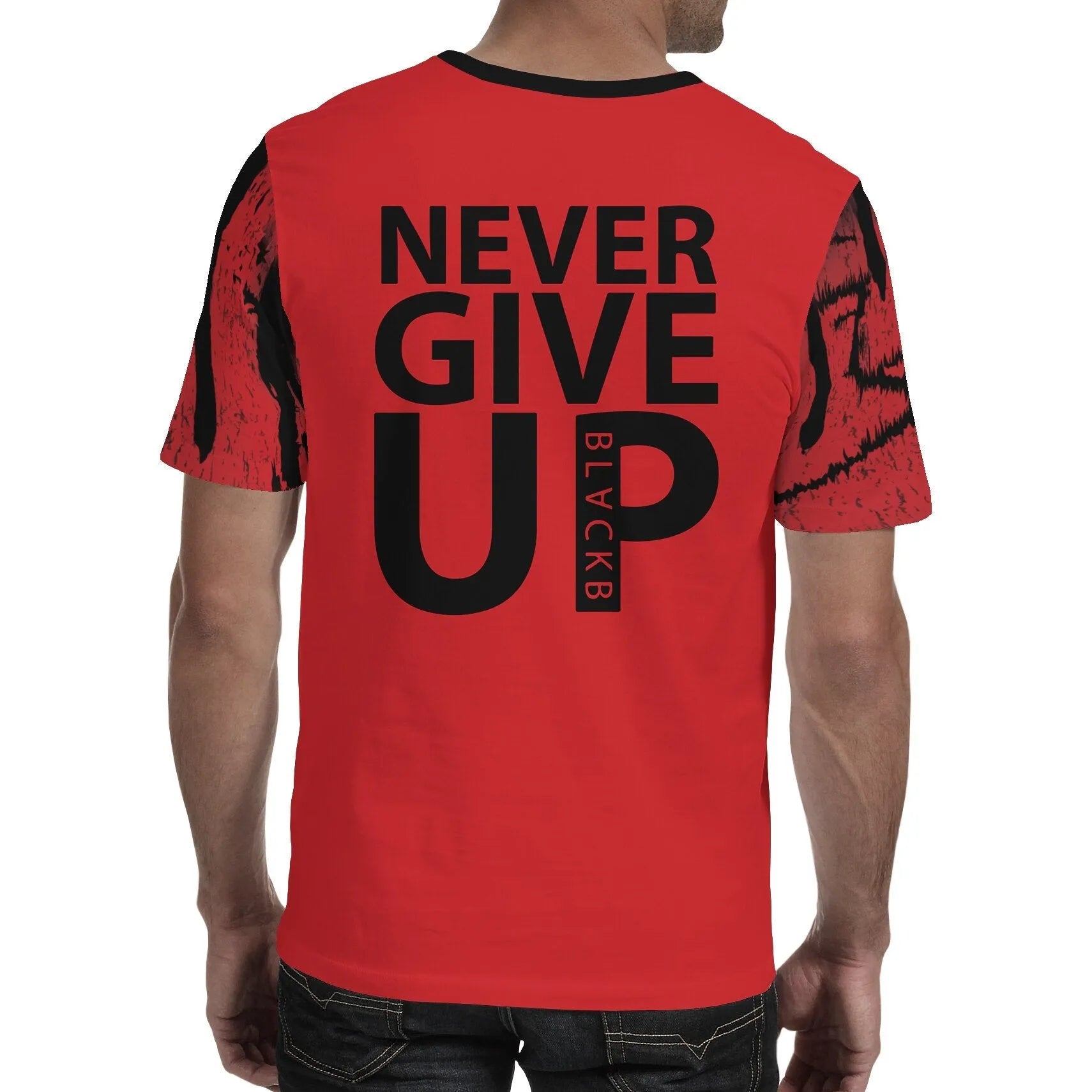 Linen football fans jersey t-shirt in black and red colour options, Asian sizing S to 3XL