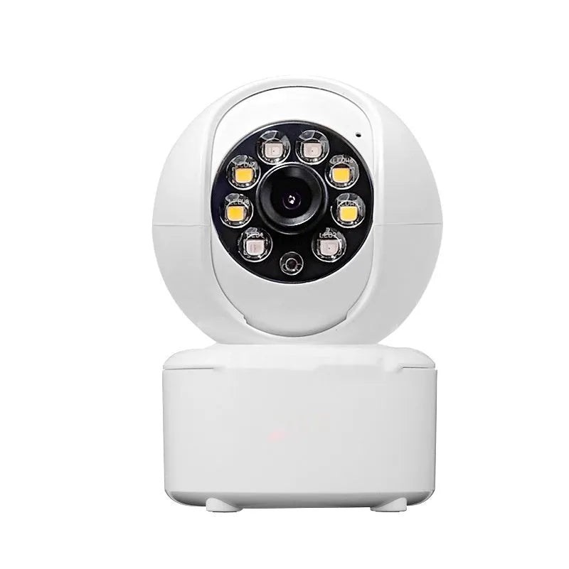1080p HD home security camera with dual-light panoramic view and ceiling mount bracket
