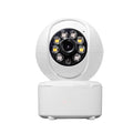 1080p HD home security camera with dual-light panoramic view and ceiling mount bracket