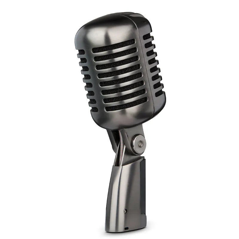 Professional retro-style wireless condenser microphone for K Song and recording in colour FG2.