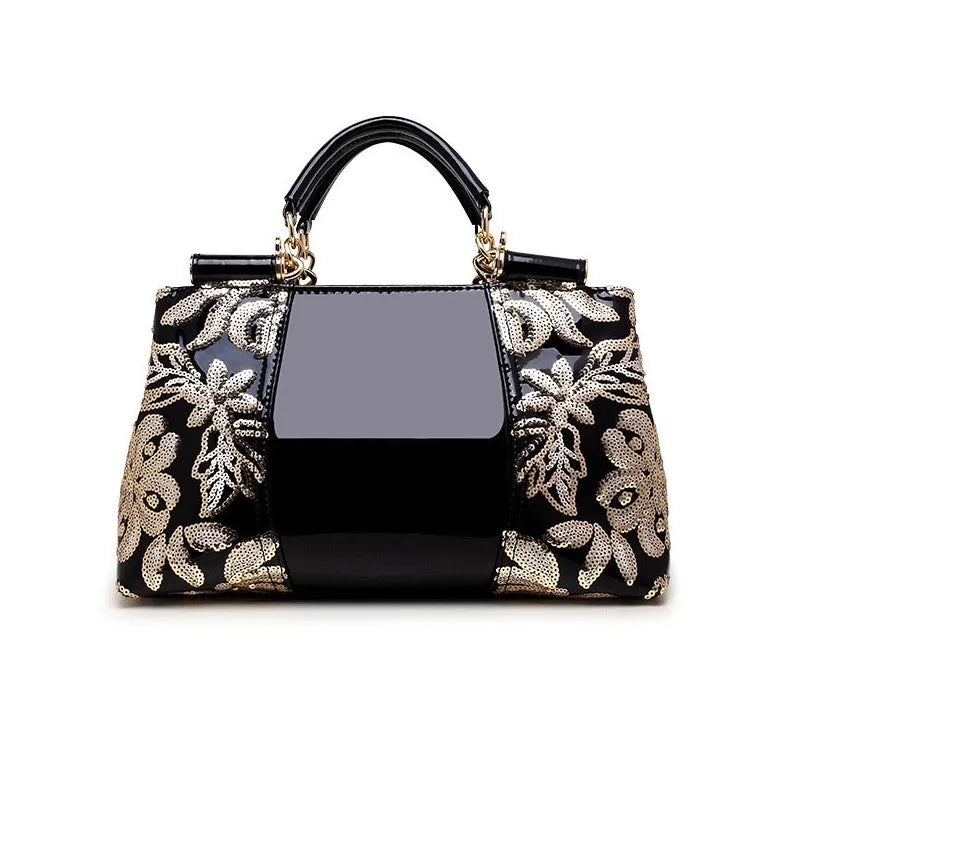 Simple PU shoulder handbag for women in Rainbow Magic colour options including Black, Gold, Red, Sapphire, Wine red.