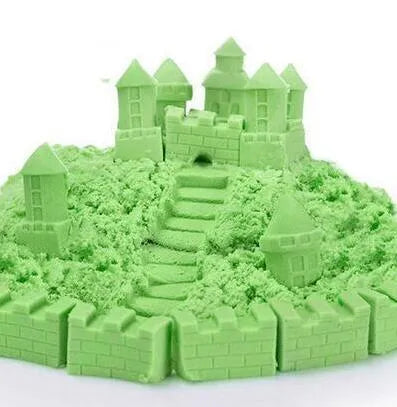 Kinetic Sand Space Colored Sand in blue colour in a plastic bag pack, non-toxic sea sand educational toy