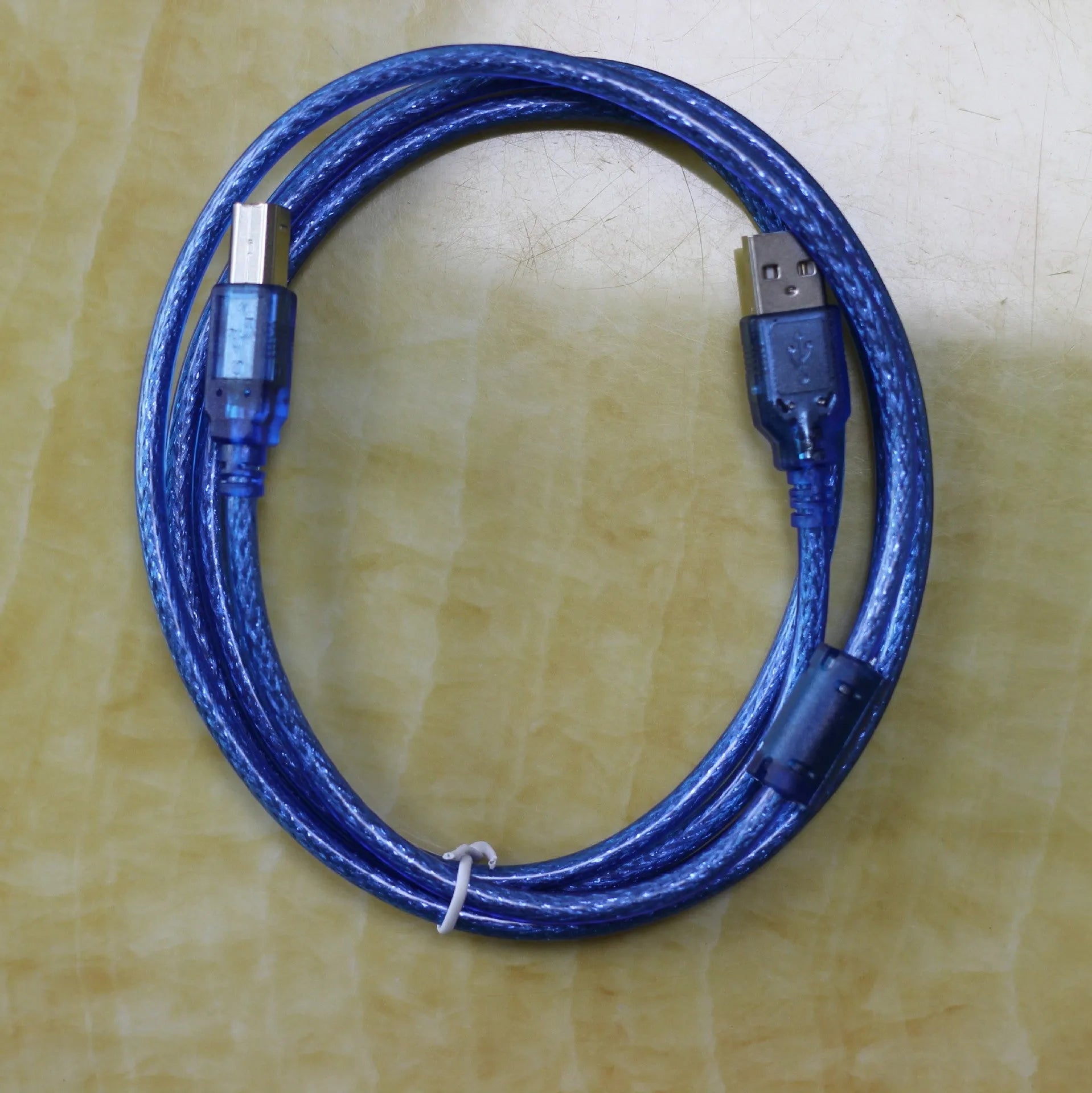 V8 data line set with Mini USB, TYPE-C, and OTG cables in black, blue, and white