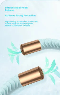 Silicone mosquito repellent bracelet in light pink large size on wrist