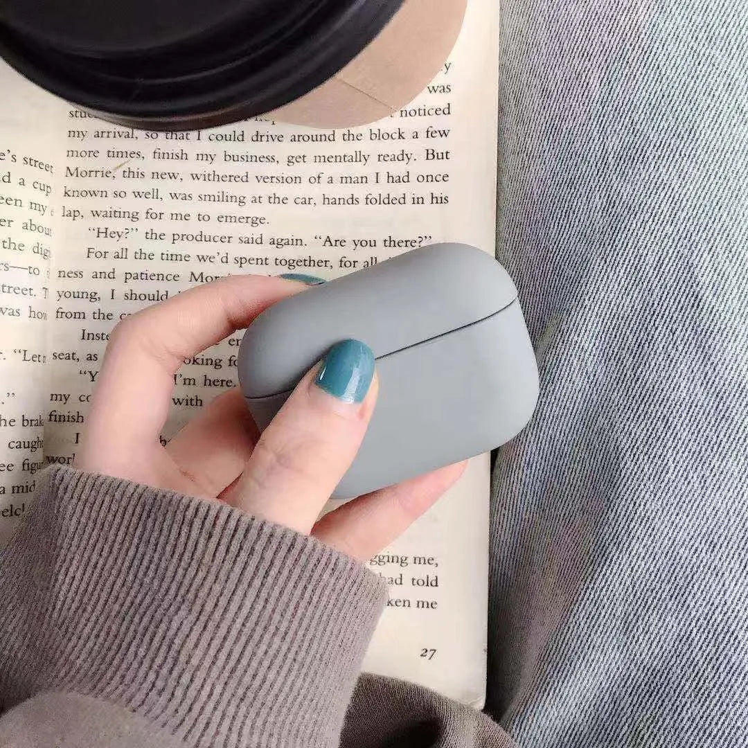 AirPods Pro plastic protective case showing multiple colour options