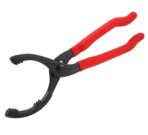 12 inch high carbon steel filter wrench in red colour for oil filter removal