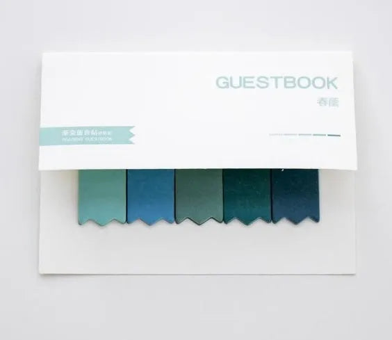 Gradient colour creative office memos, self-adhesive sticky notes, 12cm x 8.5cm, eight style options.