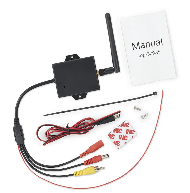 Wireless WiFi reversing camera AV to WiFi module for car rear view, 2400-2483MHz, 100m range, 30fps H.264