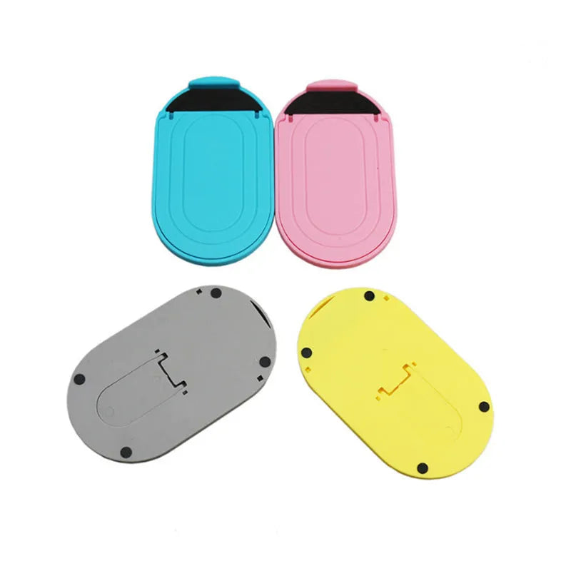 Plastic Lazy Bracket adjustable mobile phone stand in six colour options.