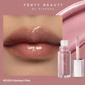 Mirror Water Light Highlight Lip Lacquer in streamer shade with glossy finish and applicator wand