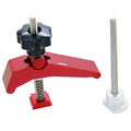 Red aluminium alloy woodworking bench block slide holder with flat mouth explosion-proof design