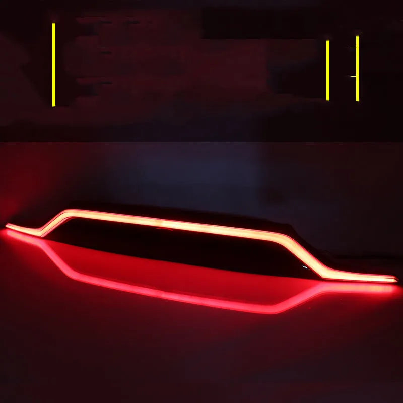 Three-function modified run-through car tail light for 2019-2020 Toyota RAV4 with ABS housing and imported LED