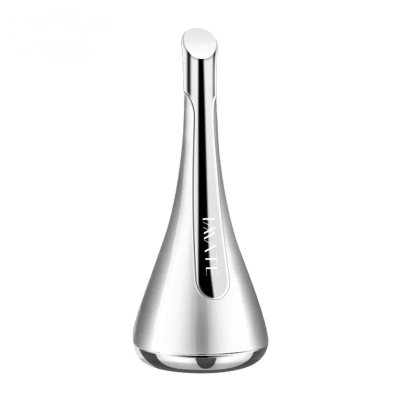 Imate facial massager small dumbbell gyro beauty device in gold, pink, and white