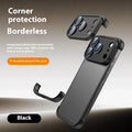 Simple shell phone case for iPhone 17 in black, orange, grey, or desert colour
