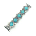 Bohemian turquoise smart watch strap for 38mm to 49mm watches, 15cm length, fashion style