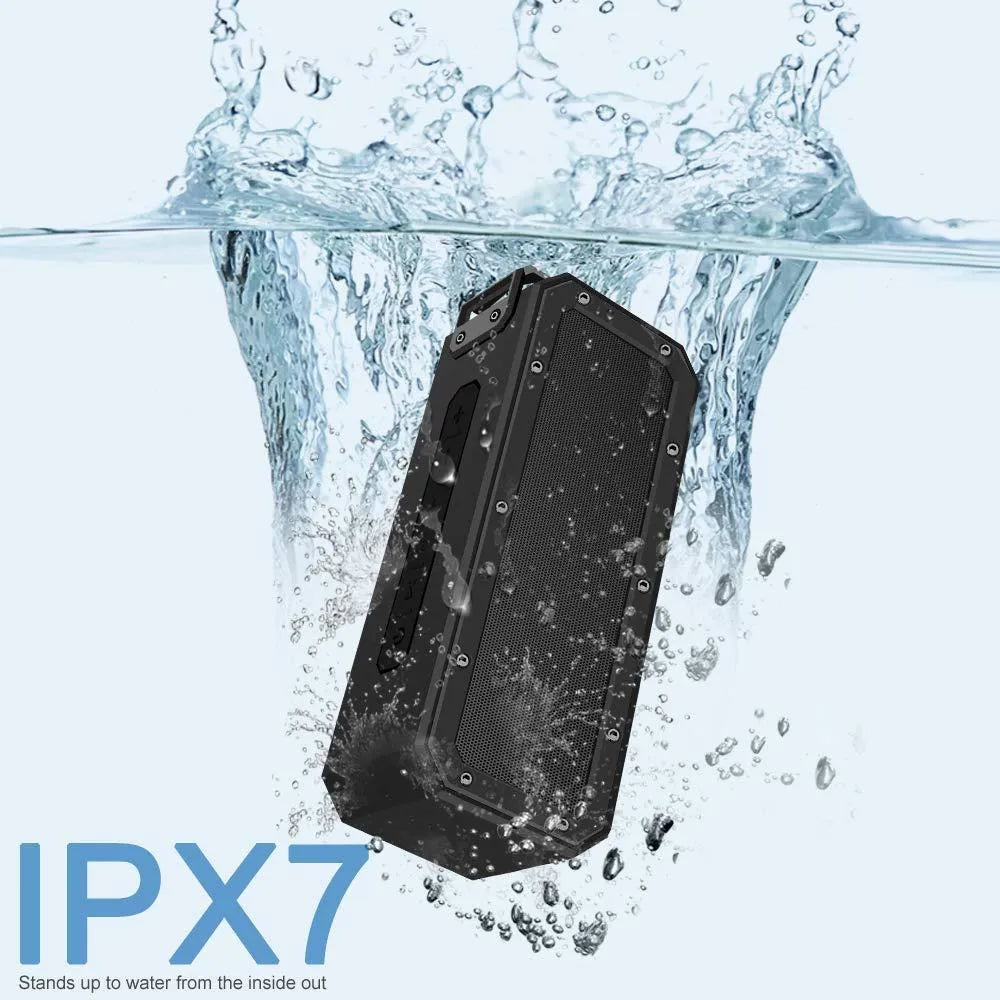 X3 PRO 40W waterproof portable Bluetooth speaker in black or blue with climbing rope handle