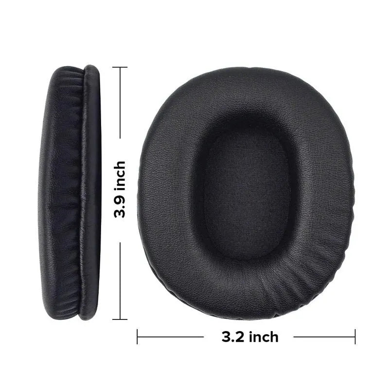 Black PU leather replacement ear pad covers for Sony MDR-1R headphones