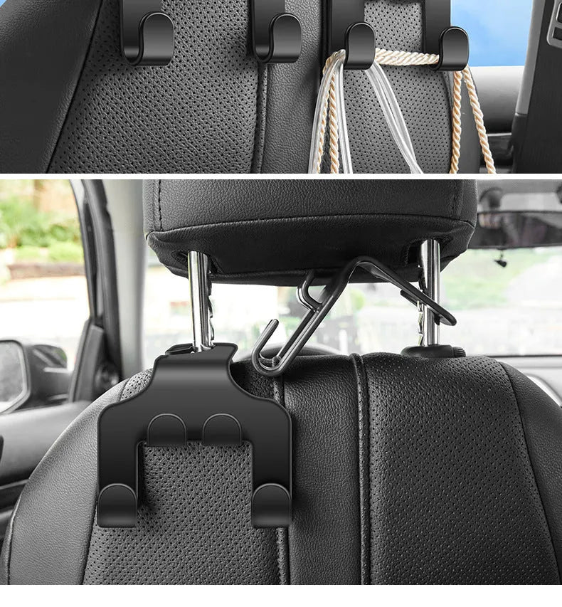 Car multifunction mobile phone holder hook made from ABS material, set of two pieces