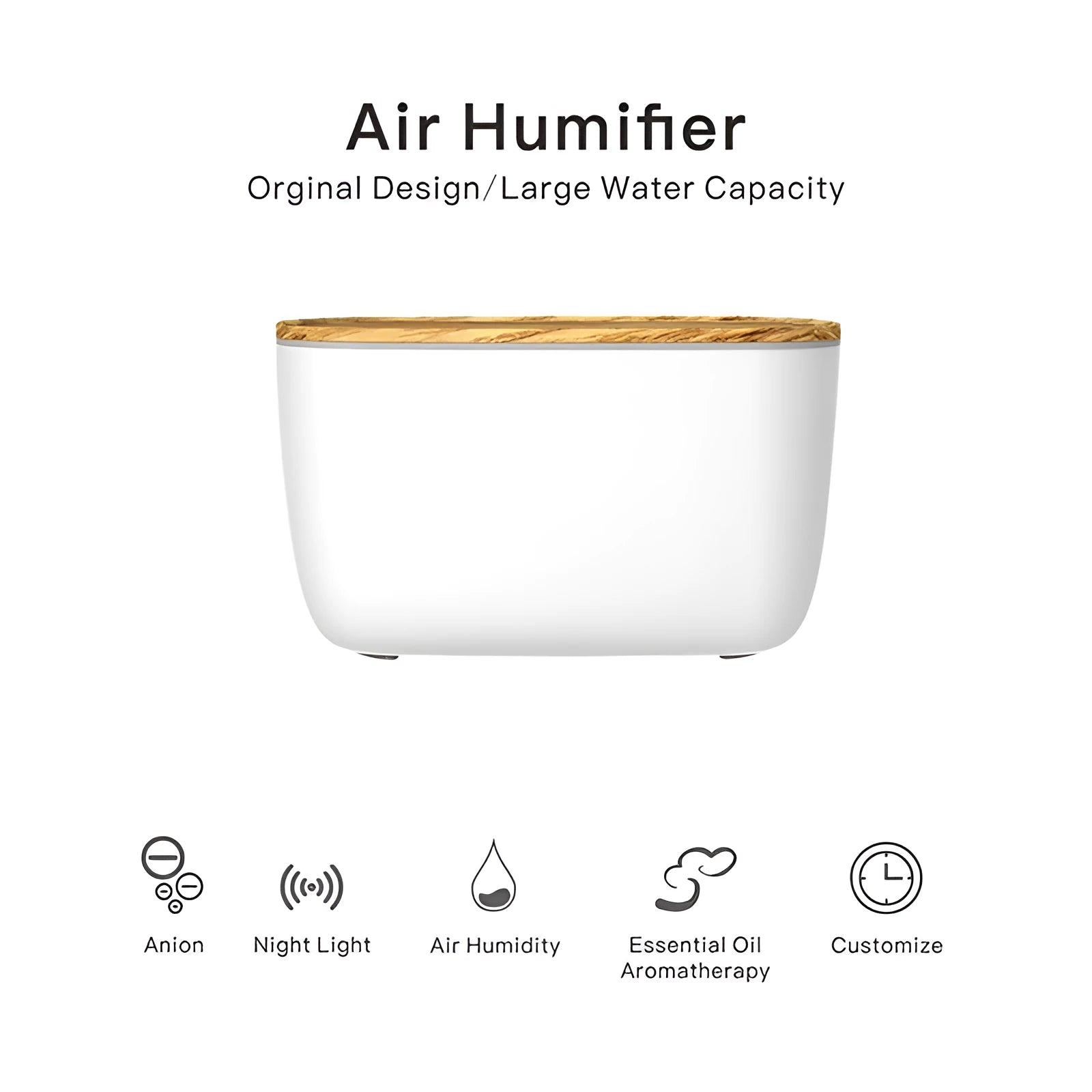 GX-22K household atomiser with 1.8L tank offering aromatherapy, humidification and night light functions