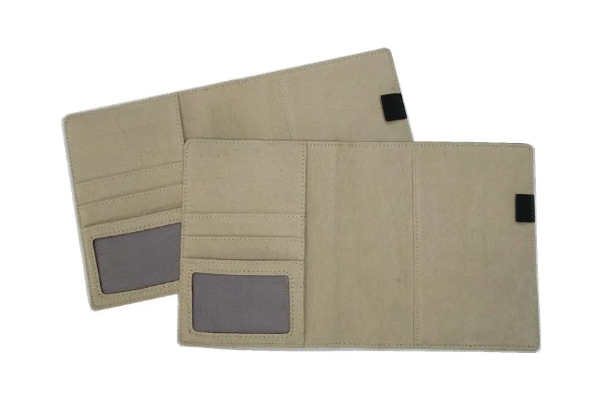 Blue imitation leather PU A5 notebook shell cover without pages